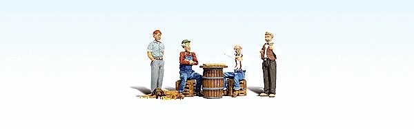 Scenic Accents(R) -- Checkers Players pkg(4), HO, Woodland Scenics 1848