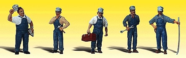 Working People - Scenic Accents(R) -- Train Mechanics and Tools pkg(5), N, Woodland Scenics 2147