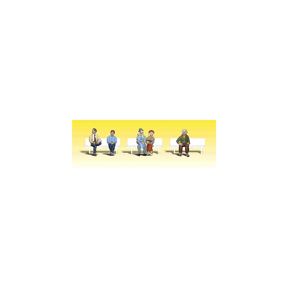 Scenic Accents(R) Figures -- Passengers pkg(6), N, Woodland Scenics 2190