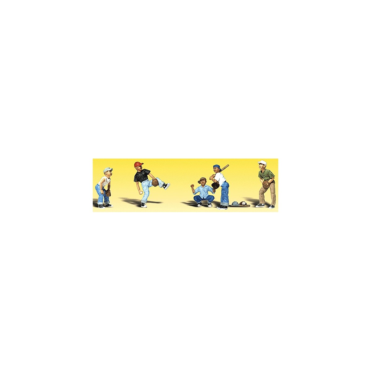 Baseball Players I - Scenic Accents(R) -- pkg(5), N, Woodland Scenics 2145