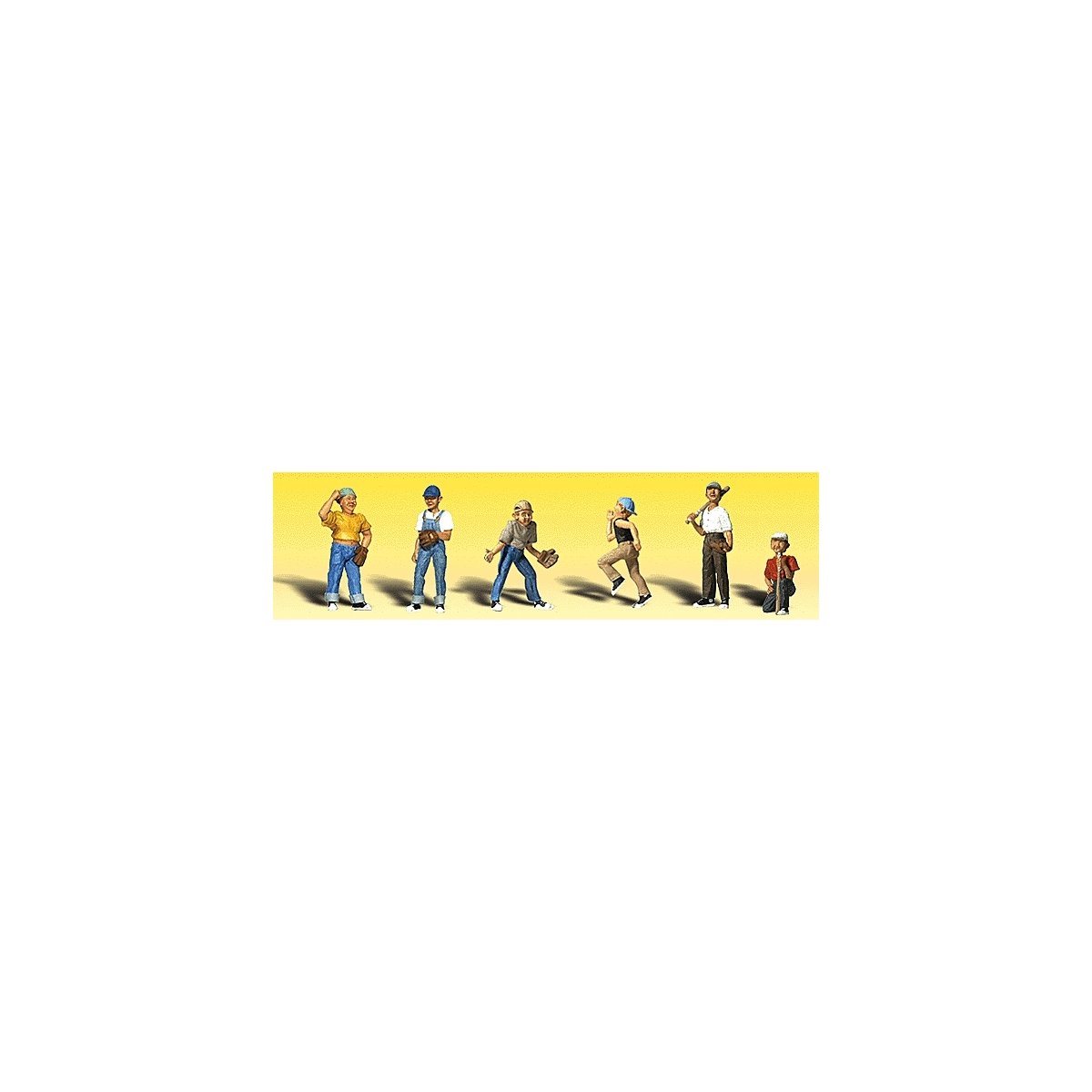 Baseball Players II - Scenic Accents(R) -- pkg(6), N, Woodland Scenics 2146