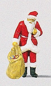 Santa w/Sack of Gifts, HO, Preiser Kg 29027