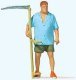 Farmer w/Scythe - Individual Figure, HO, Preiser Kg 28217