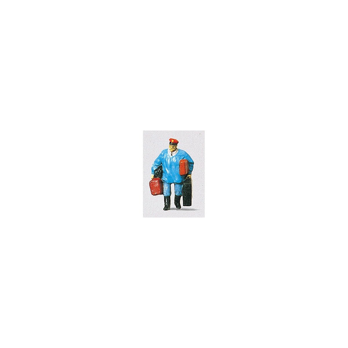 Individual Figure - Railway Personel -- Porter w/Luggage, HO, Preiser Kg 28013