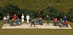 Assorted Figures -- Unpainted pkg(24), HO, Atlas Model Railroad Co. 793