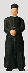 Individual Figures - Religious People -- Priest Wearing a Cassock, HO, Preiser Kg 28076