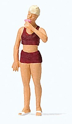 Woman Eating Ice Cream, HO, Preiser Kg 28163