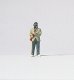 Individual Figure - Working People -- Criminal Wearing a Hooded Ski Cap with a Rifle, HO, Preiser Kg 29046