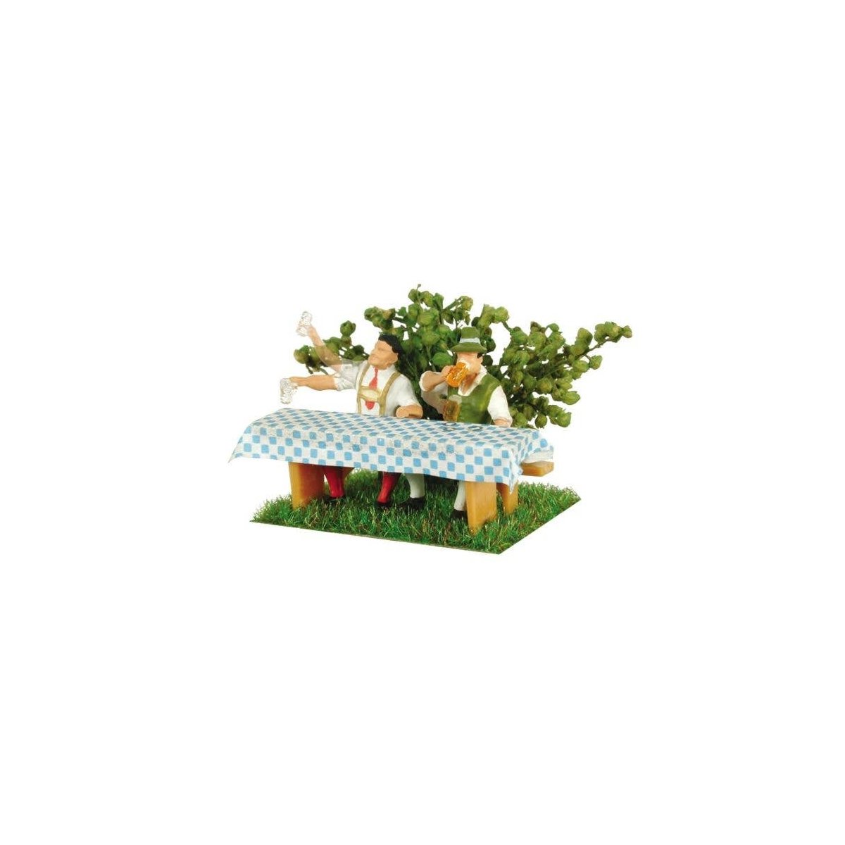 2 Beer Drinkers w/Animated Arms -- 14-16 Volt AC or DC, HO, Viessmann Modellspielwaren 1525