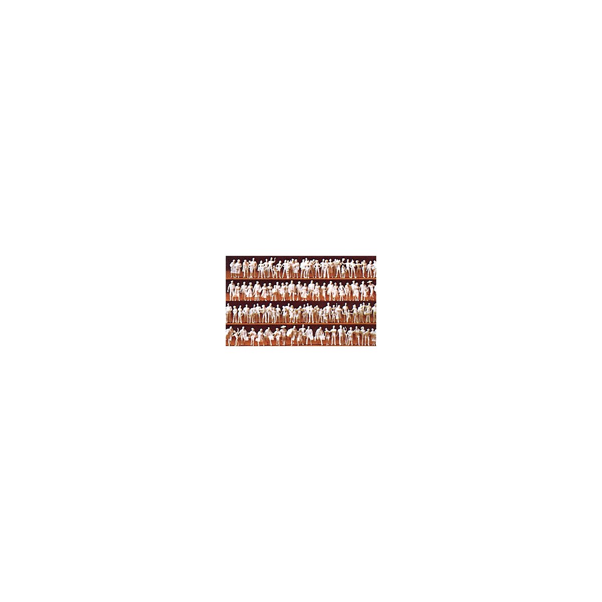 Unpainted Figure Set -- Passengers pkg(120), N, Preiser Kg 79008
