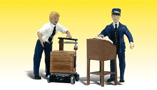 Scenic Accents(R) Figures -- Dedicated Depot Workers, G, Woodland Scenics 2555