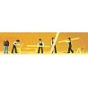 People Working -- Carpenters & Accessories pkg(5), HO, Preiser Kg 10376