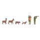 2 Hunters and 4 Deer, HO, Faller Gmbh 151702