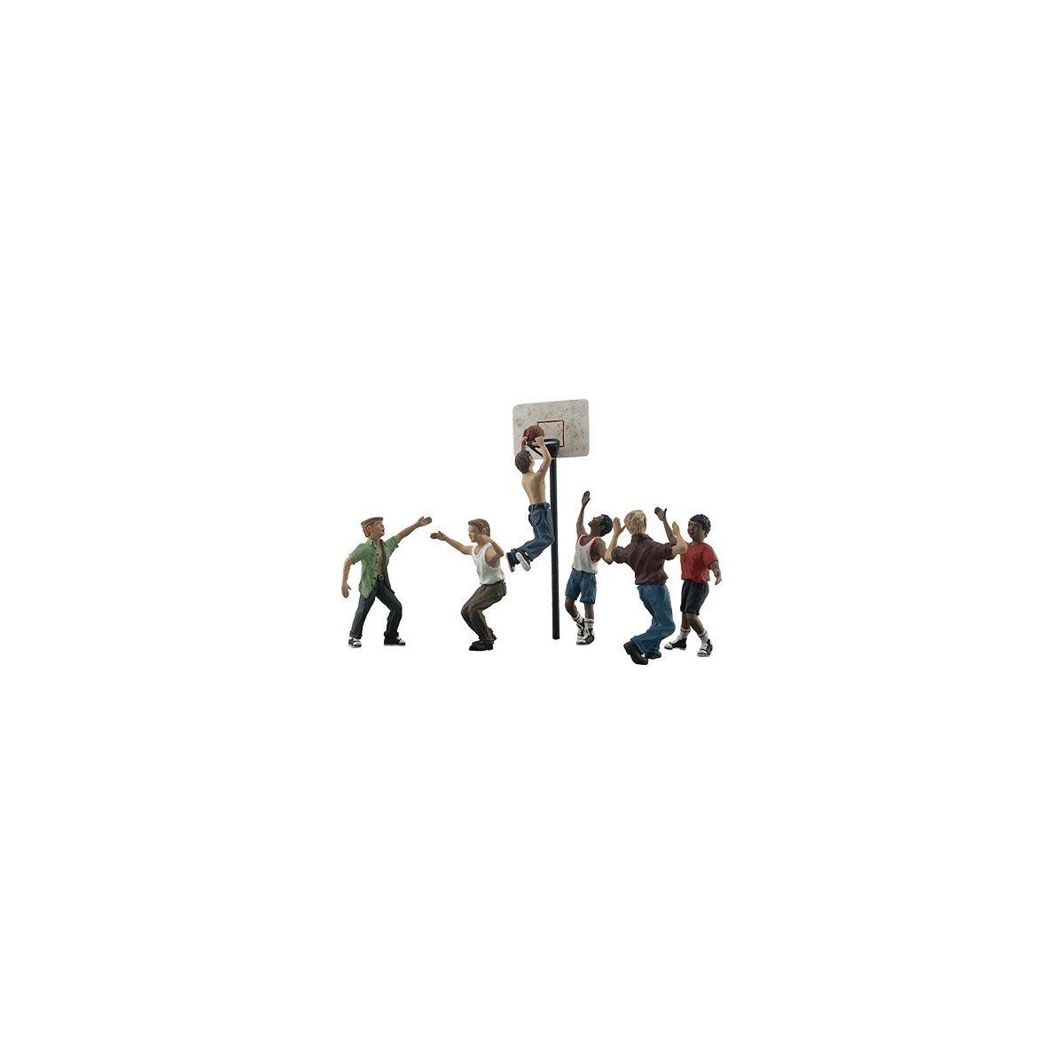 Shootin′ Hoops - Scenic Accents(R) -- pkg(6), O, Woodland Scenics 2760