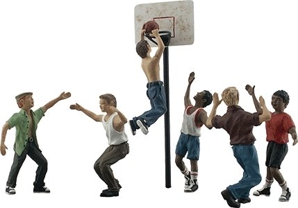 Shootin′ Hoops - Scenic Accents(R) -- pkg(6), O, Woodland Scenics 2760