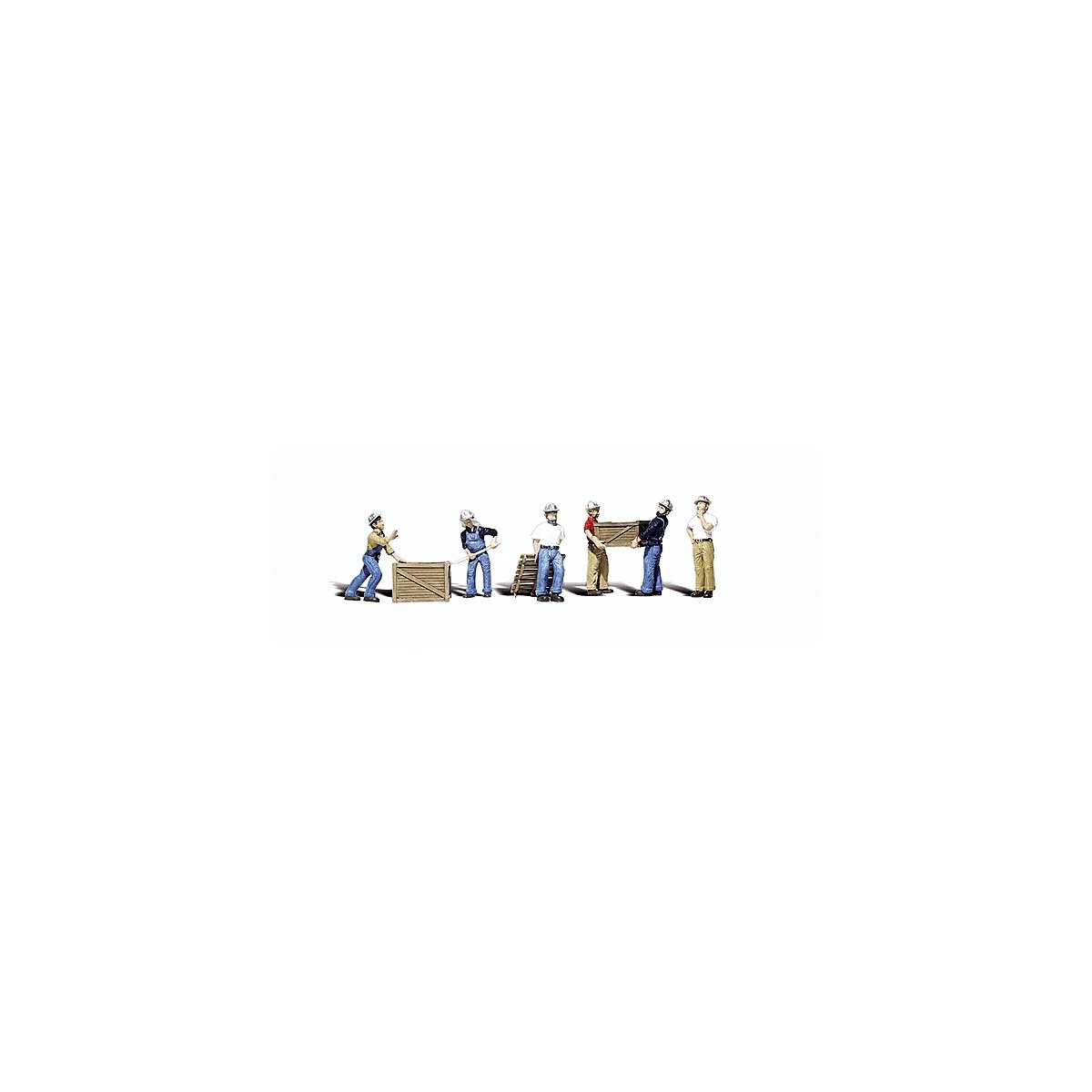 Scenic Accents(R) Figures -- Dock Workers pkg(6), O, Woodland Scenics 2729