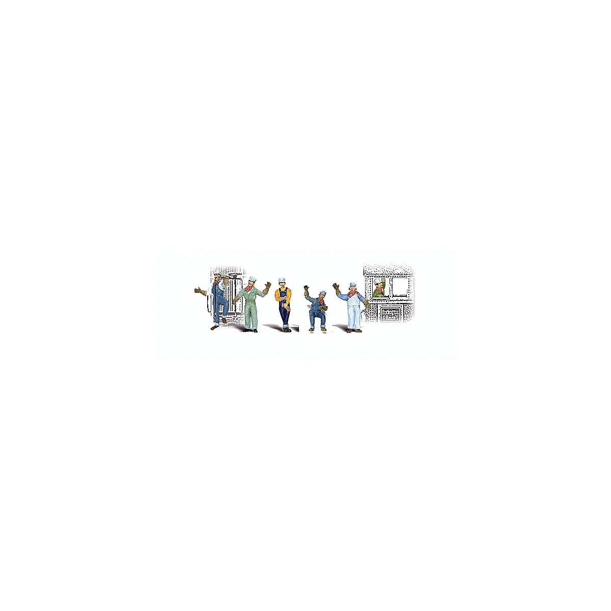 Scenic Accents(R) Figures -- Engineers pkg(6), O, Woodland Scenics 2733