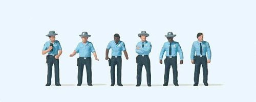 Working People -- United States Highway Patrolment pkg(6), HO, Preiser Kg 10798