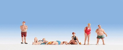 Bathers/Swimmers -- Set 1 pkg(6), HO, Noch Gmbh & Co 15841