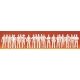 Unpainted Figure Set -- Uniformed People Combination Kit, HO, Preiser Kg 16345