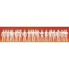 Unpainted Figure Set -- Uniformed People Combination Kit, HO, Preiser Kg 16345