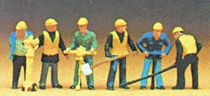 Sewer/Road Construction Crew, HO, Preiser Kg 10035