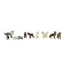 Scenic Accents(R) -- Dog Pack pkg(9), HO, Woodland Scenics 1971
