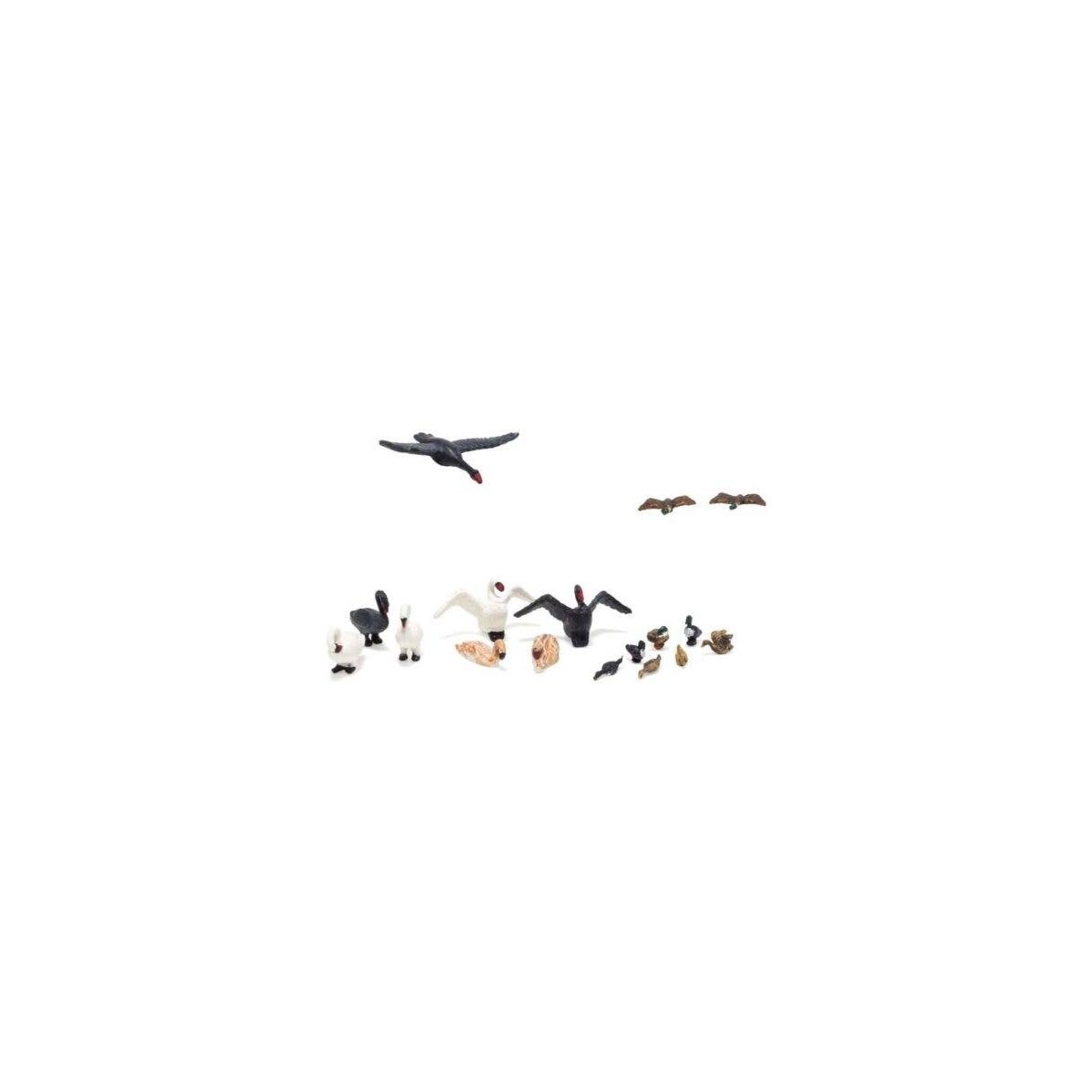 Scenic Accents(R) -- Ducks & Swans pkg(17), HO, Woodland Scenics 1969