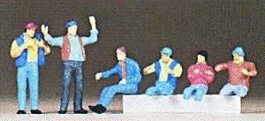 People Working -- Truck Drivers, HO, Preiser Kg 10038