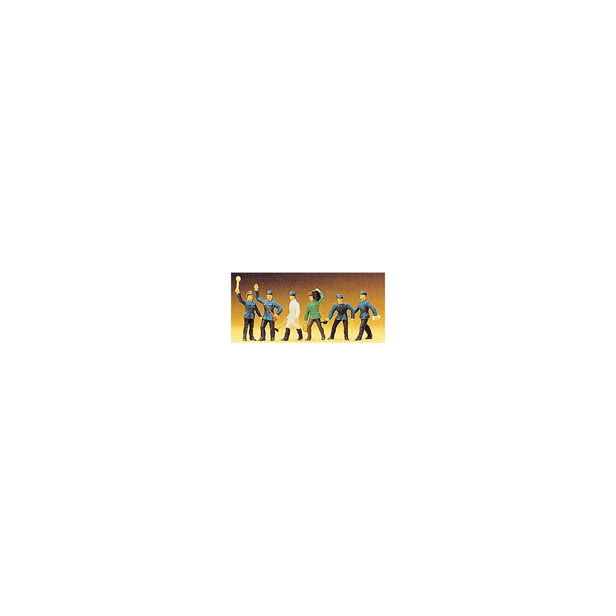 Working People -- Railroad Personnel pkg(6), HO, Preiser Kg 10010