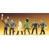 Working People -- Railroad Personnel pkg(6), HO, Preiser Kg 10010