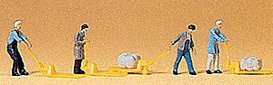 People Working -- Delivery Men w/Loads, N, Preiser Kg 79081