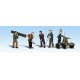 Rail Workers w/Handcar - Scenic Accents(R) -- pkg(5), HO, Woodland Scenics 1898