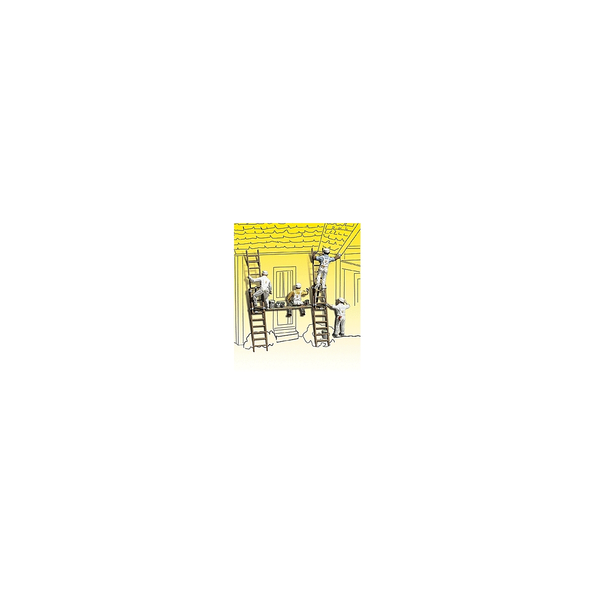 Scenic Accents(R) Figures -- Painters & Accessories pkg(4), N, Woodland Scenics 2174