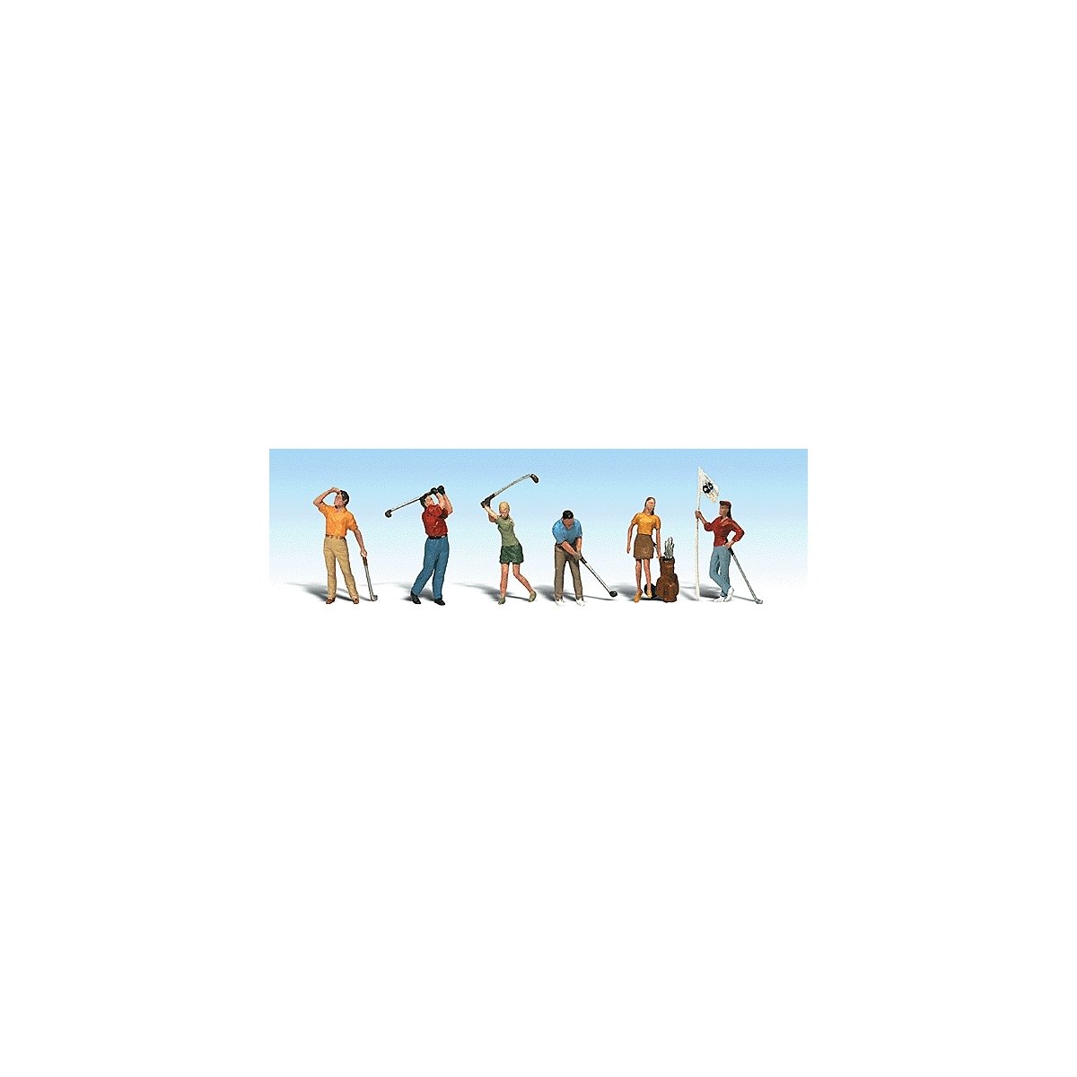 Scenic Accents(R) -- Golfers pkg(6), HO, Woodland Scenics 1907
