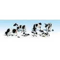 Holstein Cows - Scenic Accents(R) -- pkg(6), HO, Woodland Scenics 1863