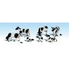 Holstein Cows - Scenic Accents(R) -- pkg(6), HO, Woodland Scenics 1863