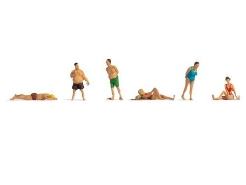 Swimmers - Bathers -- pkg(6), HO, Noch Gmbh & Co 18300