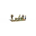 Scenic Accents(R) Figures -- Farmers Market Vendors & Customer pkg(4), N, Woodland Scenics 2170