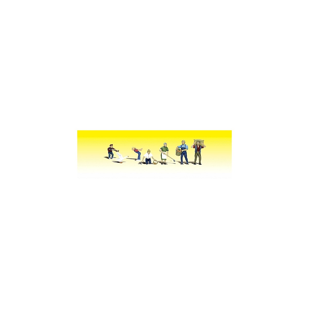 Farm People w/Goose - Scenic Accents(R) -- pkg(6), N, Woodland Scenics 2152