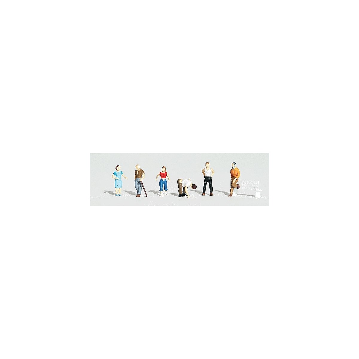 Scenic Accents(R) Figures -- Ordinary People pkg(6), HO, Woodland Scenics 1824