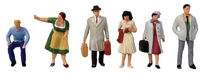Motel Patrons & Staff -- pkg(6), HO, Preiser Kg 1010587