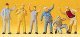 People Working -- Standing Truckers pkg(6), HO, Preiser Kg 14127