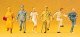 Pedestrians -- Climbing Stairs pkg(6), HO, Preiser Kg 14132