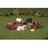 Horses - SceneScapes(TM) -- pkg(6), HO, Bachmann Industries 33119