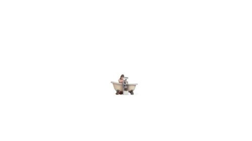 Woman Bathing Child in Tub - Color 3D Print, HO, Noch Gmbh & Co 10421