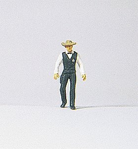 Individual Figure - Emergency Services -- Sheriff - `5 To 12`, HO, Preiser Kg 29051