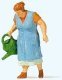 Old Lady Watering Flowers - Individual Figure, HO, Preiser Kg 28207