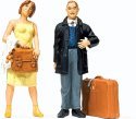 Passengers -- Waiting Travellers, pkg(2), G, Preiser Kg 45149