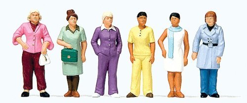 Standing Women pkg(6), 1/50, Preiser Kg 68215